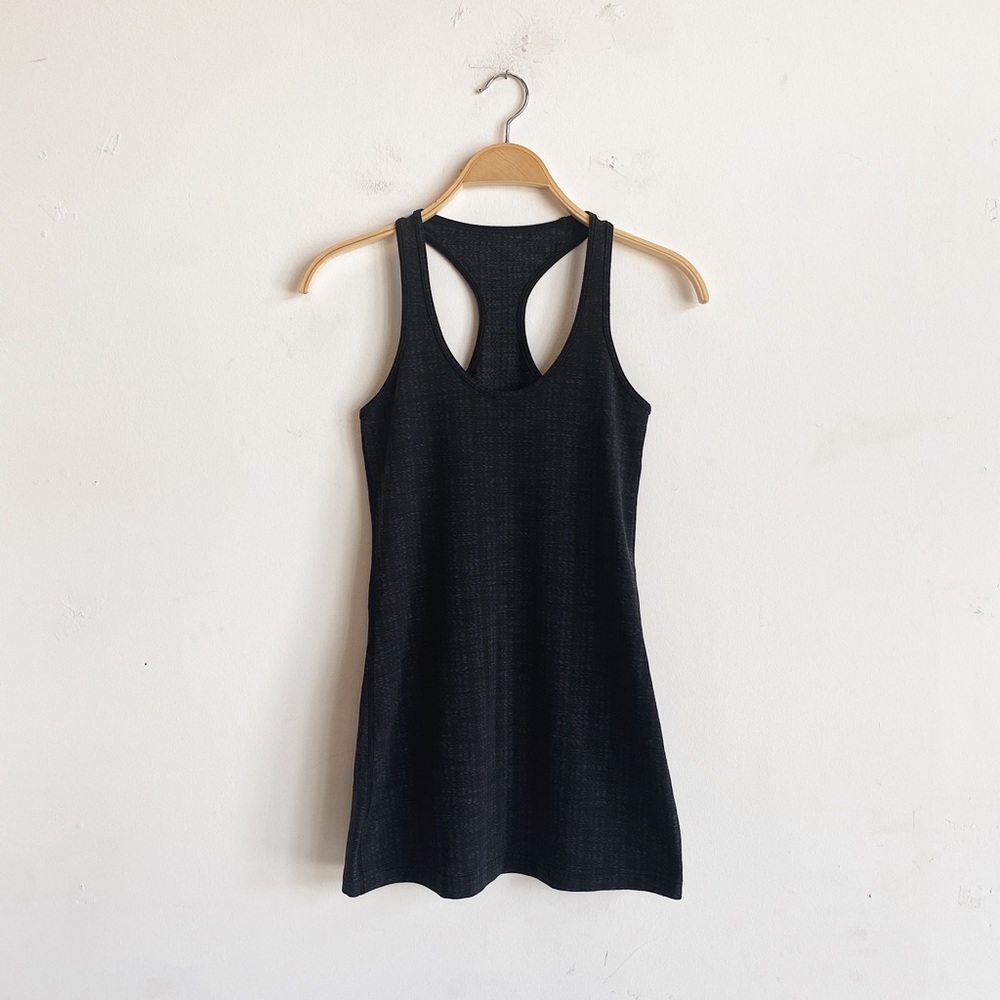 Lululemon Racerback Longline Tank Top Size 6 Dark Grey